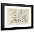 thumbnail image 1 of Wassily Kandinsky 24x19 Black Modern Framed Museum Art Print Titled - Design for an Etching (1913), 1 of 5