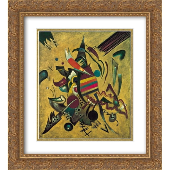 Wassily Kandinsky 2x Matted 20x24 Gold Ornate Framed Art Print 'Points'