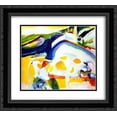 thumbnail image 1 of Wassily Kandinsky 2x Matted 22x20 Black Ornate Framed Art Print 'The cow', 1 of 2