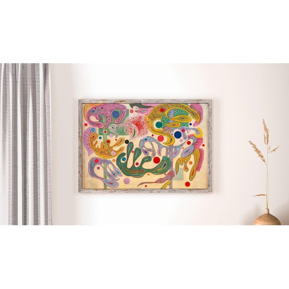 Wassily Kandinsky - Capricious Forms, Forms Capricieuses. Abstract Wall Art, Gallery Wrapped, Wall Art, Abstract Poster, Poster, Unframed Poster Size 8x12