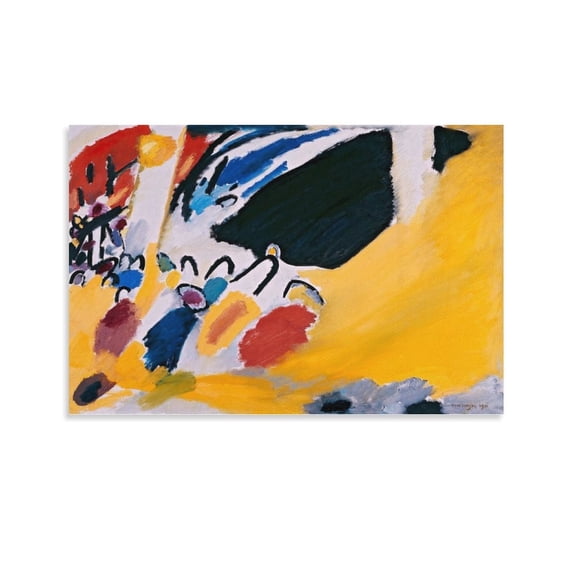 Wassily Kandinsky Impression III (Concert) Poster Decorative Painting Canvas Wall Art Living Room Posters Bedroom Painting 16x24inch(40x60cm)