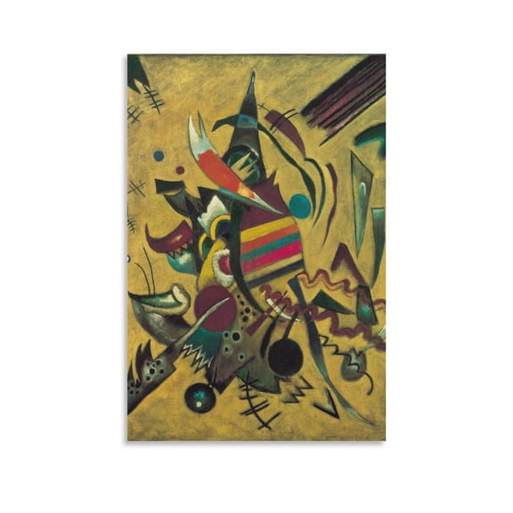 Wassily Kandinsky Points Wall Decoration Painting Print Photo Art Painting Canvas Poster Home Decorative Bedroom Modern Decor Posters Gifts 12x18inch(30x45cm)