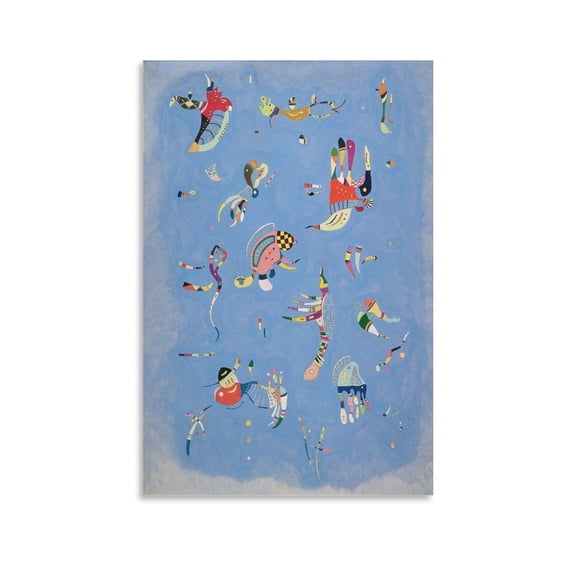 Wassily Kandinsky Sky Blue Poster Cool Artworks Painting Wall Art Canvas Prints Hanging Picture Home Decor Posters Gift 16x24inch(40x60cm)