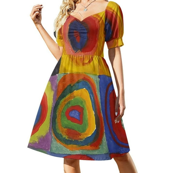 Wassily Kandinsky Sleeveless Dress women's evening dresses summer dress