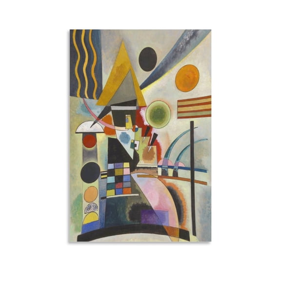 Wassily Kandinsky Swinging Poster Cool Artworks Painting Wall Art Canvas Prints Hanging Picture Home Decor Posters Gift 12x18inch(30x45cm)