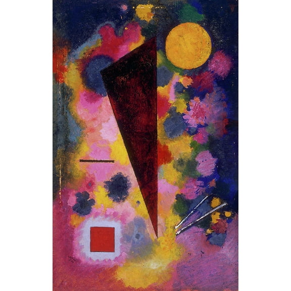 Wassily Kandinsky Wall Art Multicolored Resonance Gallery Wrapped Canvas Art For Bedroom Livingroom Decoration Print Ready to Hang