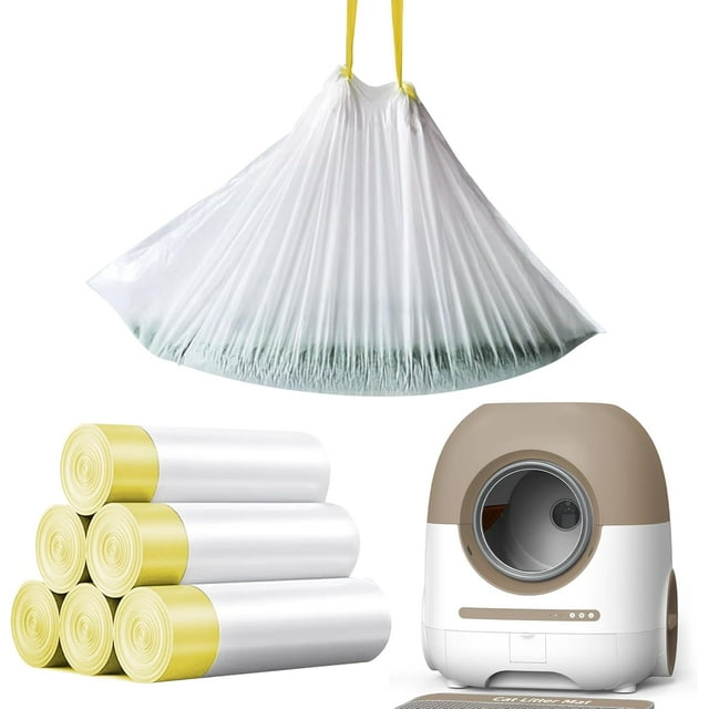 Waste Bags for Automatic Cat Litter Box Self Cleaning, 60 Pack