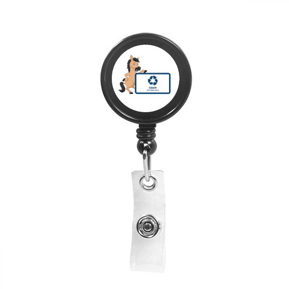 Waste Classification Treatment Recyclable Animals Retractable Keychain Badge Holder ID Badge