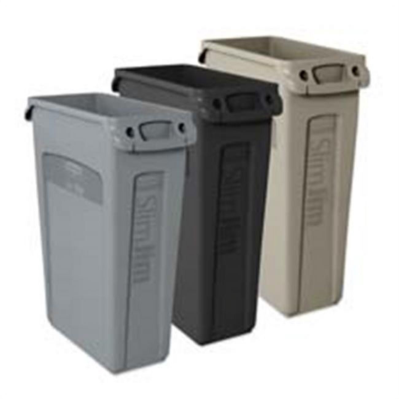 Waste Container- w-Venting Channel- 23 Gallon- 22in.x11in.x30in.- BG ...