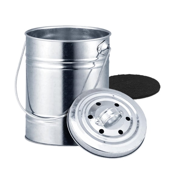 Waste Food Compost Bin Countertop Bucket Compost Box with Sealed Lid to Reduce Smell for Apartment Condos