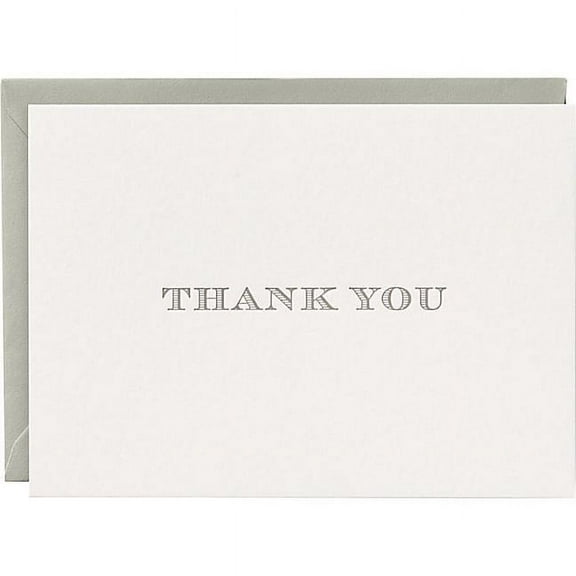 Waste Not Paper Escorial Letterpress 4b Thank You