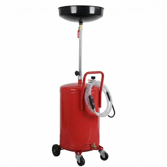 Waste Oil Discharge Tank - Oil Collection Machine, 20 Gallon Metal Oil Tank, Metal Oil Drum, Oil Storage Container, and Oil Recycling Container