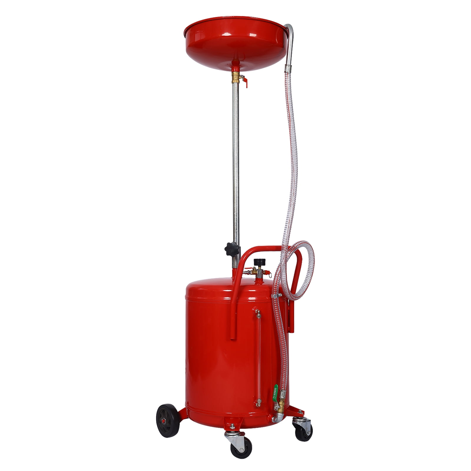 Waste Oil Drain Tank, 18 Gallon Portable Oil Lift Drain with Large