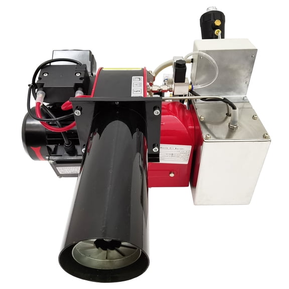 Waste Oil Heater Furnace Air Atomizing Heavy Oil Burner Single Section Fire Temperature Adjustment 220V 1PH
