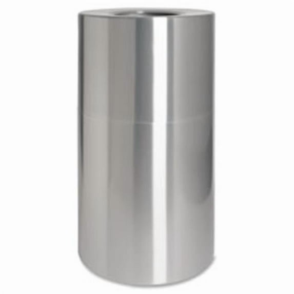 Waste Receptacle, Weather Resistant, 35 Gal, Aluminum