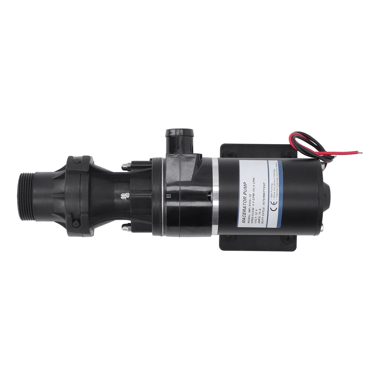 Waste Water Pump 12V DC for RV & Marine Toilets Self Priming, Low
