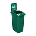 thumbnail image 1 of Waste Wise 23 Gallon Slim Slender Recycled Plastic Trash Can Waste and Recycling Bin for Homes, Schools, and Commercial Spaces - (Green w/ Sign, Compost), 1 of 1