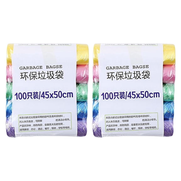 Wastebasket liners 200 Counts 10 Rolls Trash Bags Small Garbage Bags for Kitchen Living Room Car