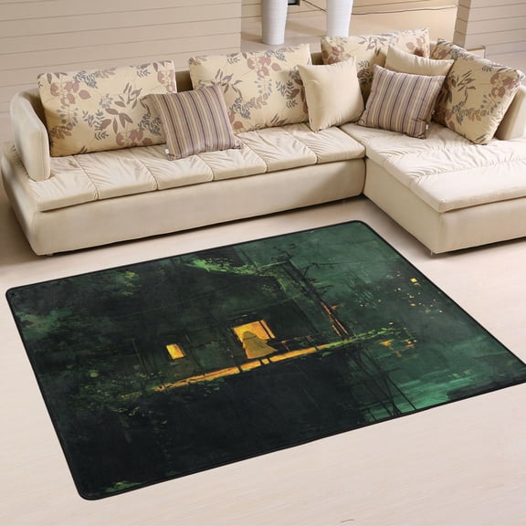 Wasteland Cabin Soft Polyester Area Rug 36''x24'', Non Slip, Memory Foam, Water Absorbent