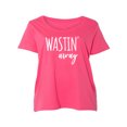 thumbnail image 1 of Wastin Away Womens Plus Size Scoopneck Tee, 1 of 1