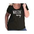 thumbnail image 1 of Wastin Away Womens Plus Size Scoopneck Tee, 1 of 1