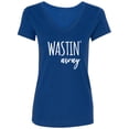 thumbnail image 1 of Wastin Away Womens V-Neck T-Shirt, 1 of 2