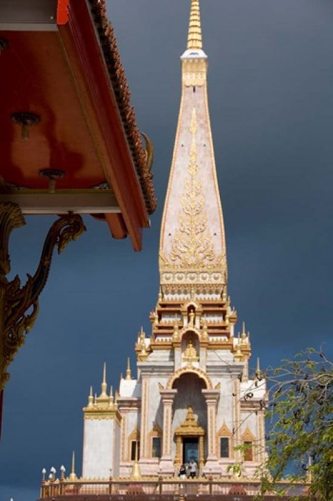 Wat Chalong Buddhist Monastery Phuket Thailand Canvas Art - Cindy Miller Hopkins DanitaDelimont (17 x 26)