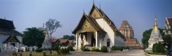 Wat Chedi Luang Chiang Mai Thailand Canvas Art - Panoramic Images (36 x 12)