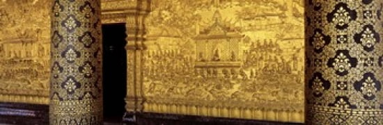 Wat Mai Luang Prabang Laos Canvas Art - Panoramic Images (36 x 12)