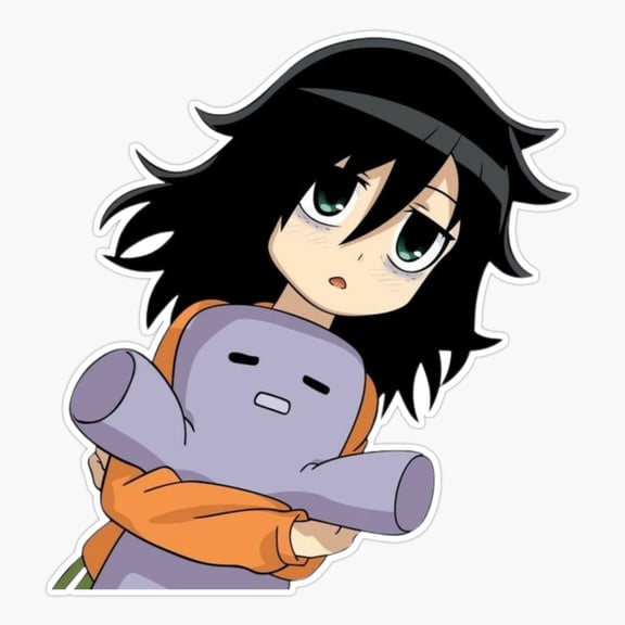 Watamote Er, Phone Decal Water Bottle Stickers Car Decals, Funny Birthday Gift