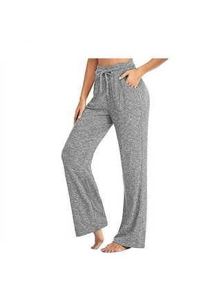 RQYYD Women's Cargo Pants Low Rise Casual Multi-Pockets Wide Leg Pants  Stretch Relax Fit Workout Trousers
