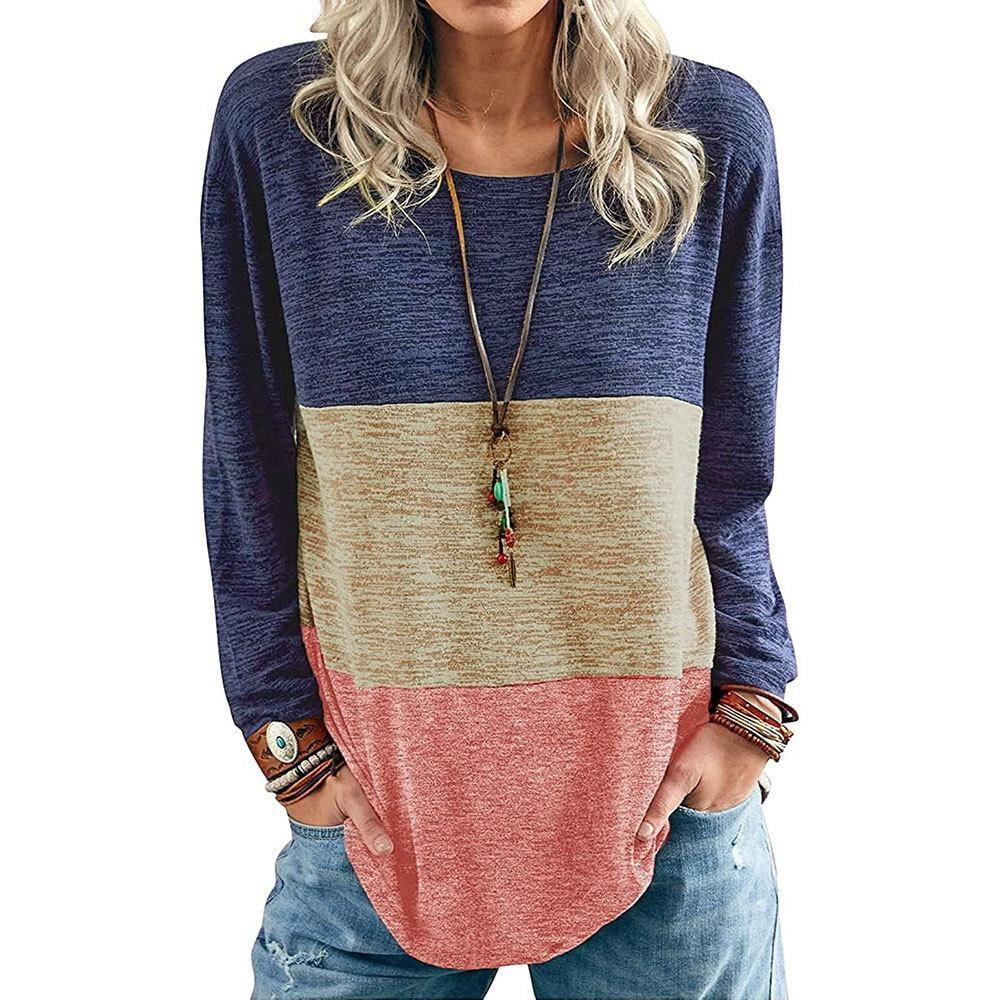 Wataxii Womens Long Sleeve Tops Fall Clothes for Womens Casual Tops for