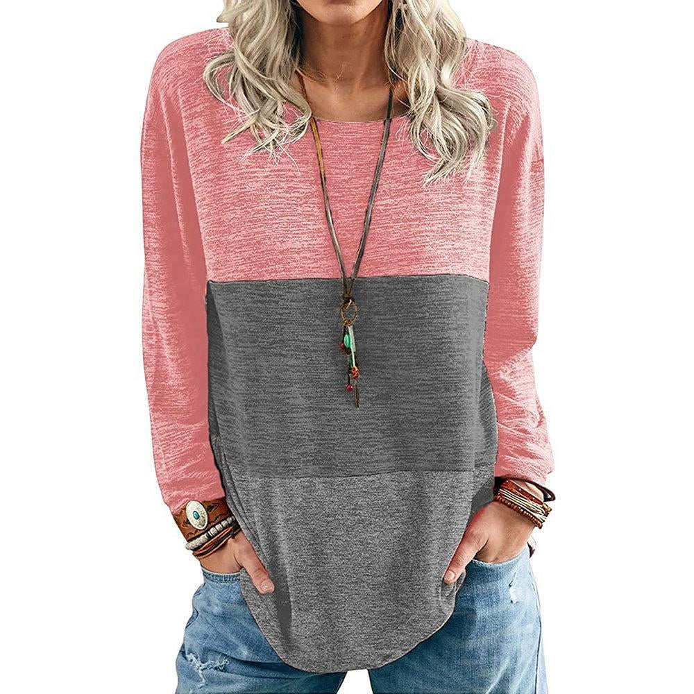 Wataxii Womens Long Sleeve Tops Fall Clothes for Womens Casual Tops for