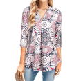 thumbnail image 1 of Weardear Womens Tunic Tops to Wear with Leggings Blouses for Women Dressy Casual Womens Tops 3/4 Sleeve V Neck Shirts, 1 of 5