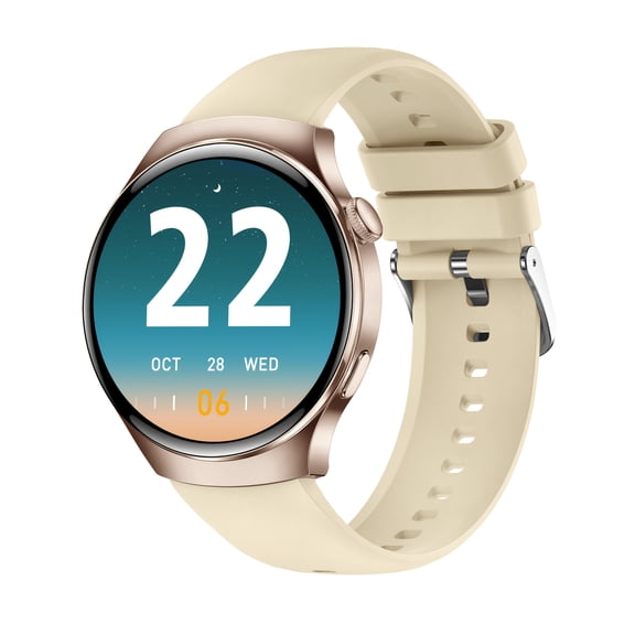 Watch 4 Pro Smartwatch: Wireless Calls, Weather Alerts, Music Control, Notifications, Fitness Tracker for Men & Women, Compatible with Android iPhone