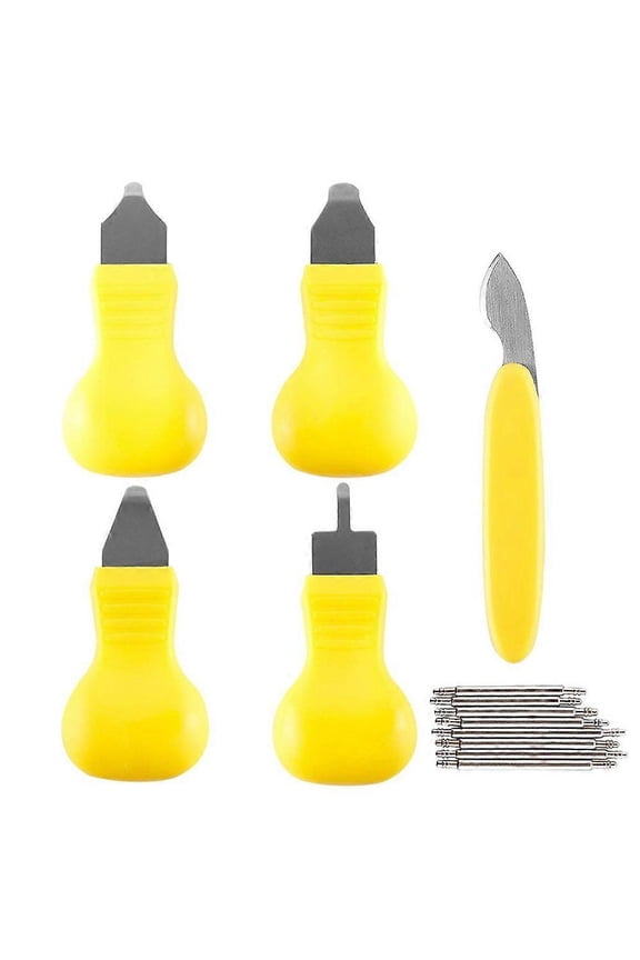 Watch Back Case Opener Remover Removal Knife Repair Tool Different Sizes 5pcs, Watch Battery Remova