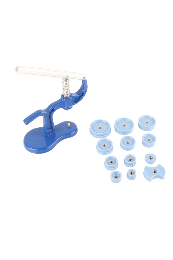 Watch Back Case Press Closer Presser Repair Crystal Glass Fitting Watchmaker Tool With 12 Dies