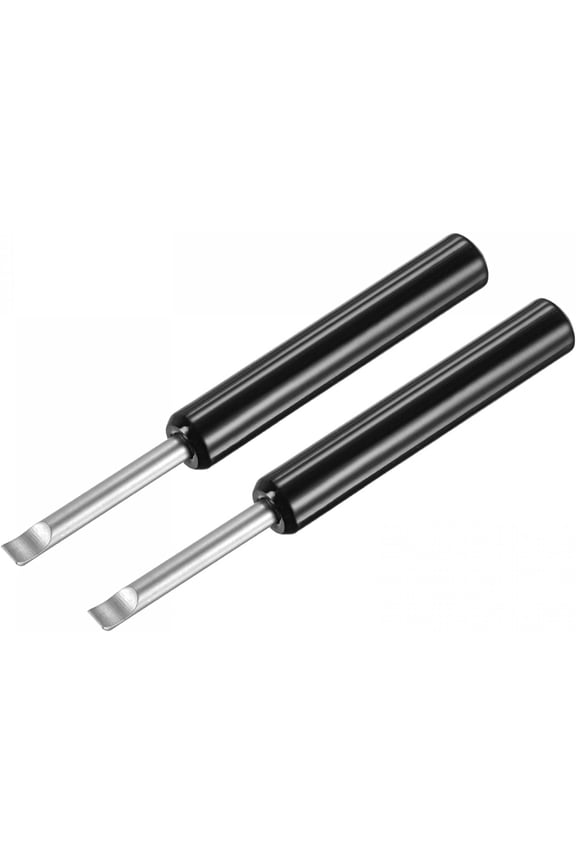 Watch Back Cover Opener, Case Remover Tool, 5mm Width Pry Bar ABS Handle Battery Repair Replacing Watchmaker Tools, Black 2 Pcs