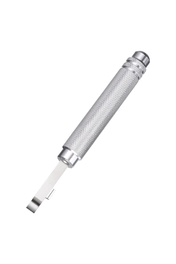 Watch Back Cover Opener Tool 5.7mm Width Stainless Steel Blade Watch Case Opener Pry Tool with Aluminum Handle for Watches Battery Repair Replacement, Silver