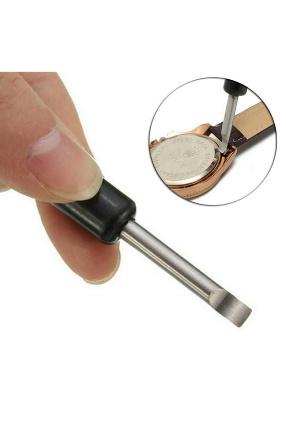 Watch Back Opener under $5! Yrmaups Watch Back Case Opener, Metal Watch Battery Replacement Tool, Pry Tool for Watch Repair, Professional Tool for Watchmaker Jeweler