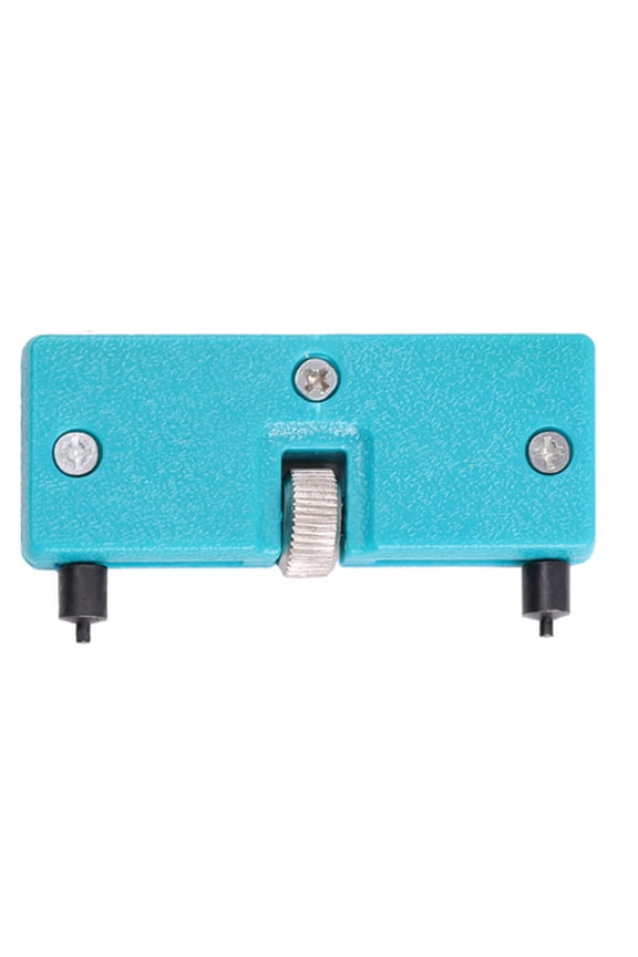 Watch Back Remover Tool, Metal Adjustable Rectangle Watch Back Case Cover Press Closer & Opener Opening Removal Screw Wrench Repair Kit Tool For Watchmaker,Light Blue