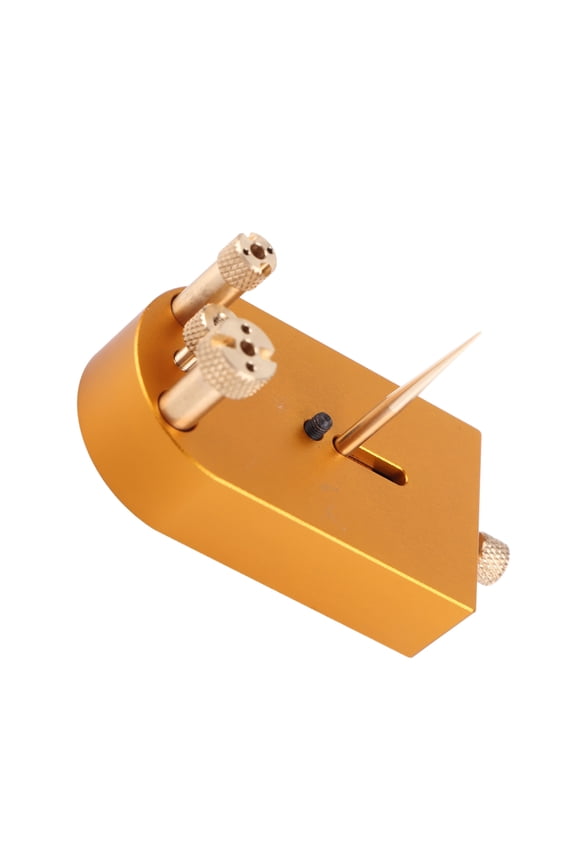 Watch Balance Wheel Hairspring Support Stand with Needle & Base, Alloy Watch Repair Tool for Calibration and Maintenance, 67 x 34 49mm