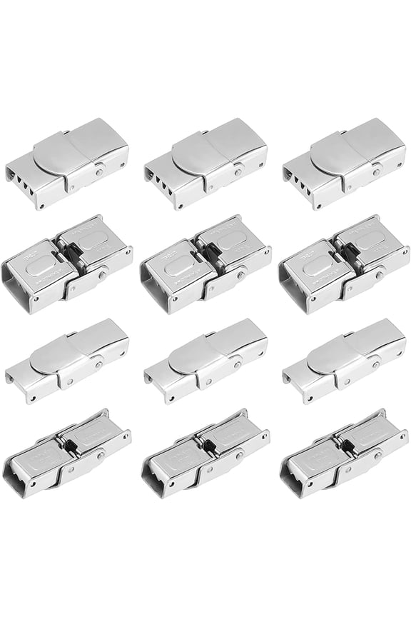 Watch Band Clasps Locking Clasps Replacement Stainless Steel Watch Strap Clasps for Watch Accessories Making 1box