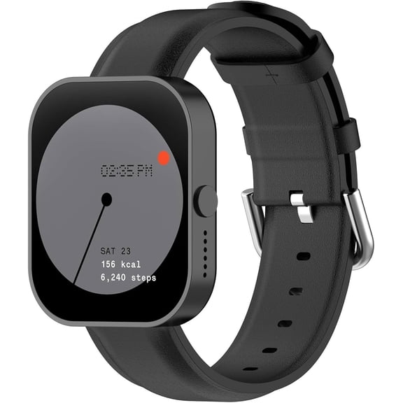 Watch Band Compatible with CMF Watch Pro(D395), 22mm Leather Band Replacement Sport Accessories Strap Wristband for CMF Watch Pro(D395) for Women Men