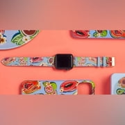 Watch Band For 38-41mm Apple Watch Faux Leather Fits 140 mm to 190mm wrists