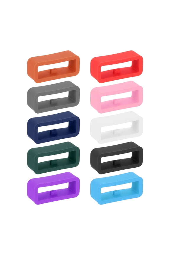 Watch Band Holder Loop, 10 Pcs Universal Silicone Replacement Band Strap Keeper