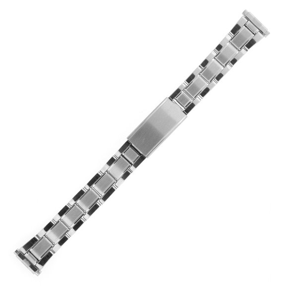 Watch Band Link Metal Stainless Steel Adjustable Spring-Ends Ladies 12-15mm