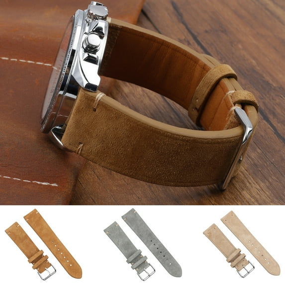 Watch Band Non-slip Quick Release Faux Leather 18/20/22/24mm Wrist Strap Replacement for Business
