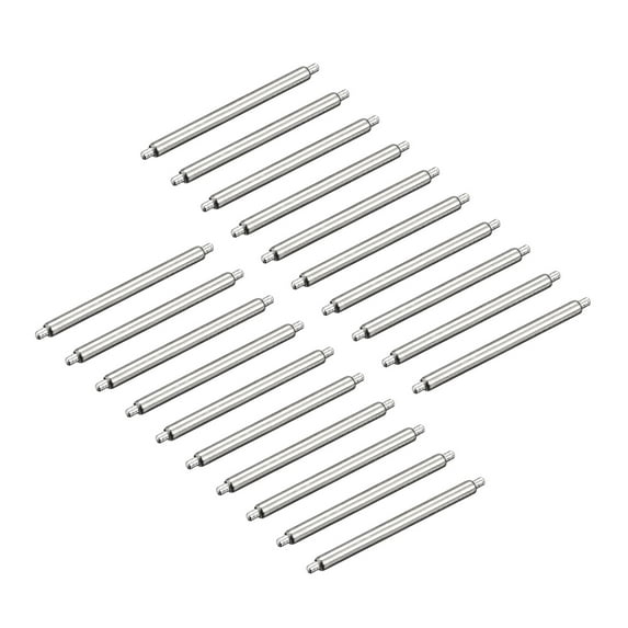 Watch Band Pin 17mm Spring Bar Pins 1.5mm Dia for Connects the Watch Strap to the Watch Case or Clasp 20 Pack