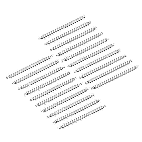 Watch Band Pin 21mm Spring Bar Pins 1.2mm Dia for Connects the Watch Strap to the Watch Case or Clasp 20 Pack